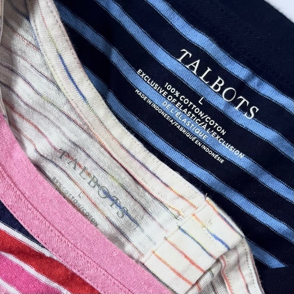 BUNDLE || Three (3) Women’s Talbots Stripe Shirts (Large) - Picture 6 of 7